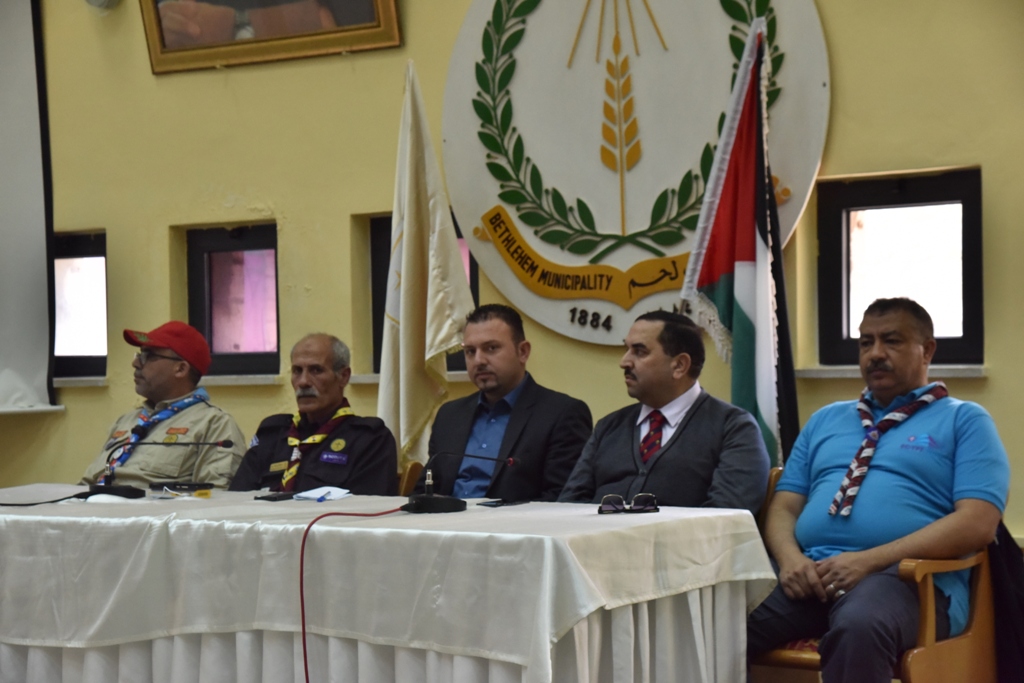 بلدية بيت لحم تستقبل مجموعات كشفية فلسطينية وعربية