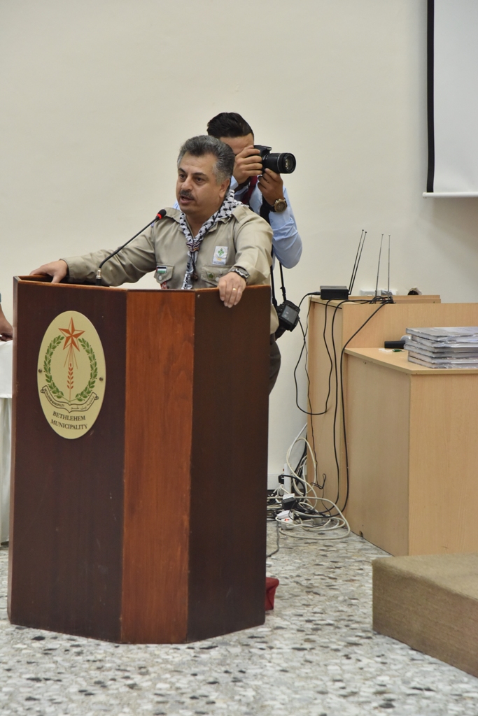 بلدية بيت لحم تستقبل مجموعات كشفية فلسطينية وعربية