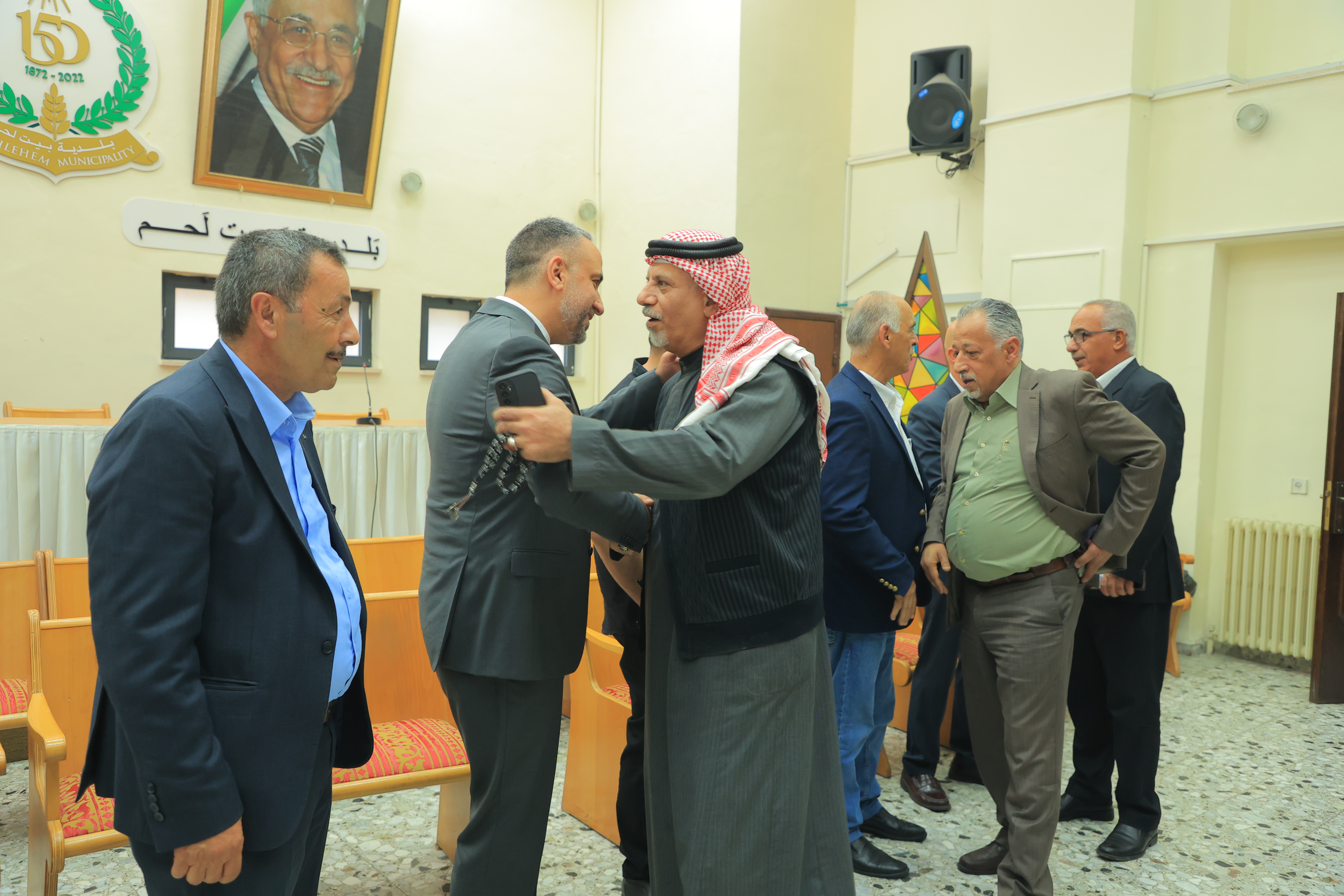 قنواتي وثلجية يتسلمان التهاني ويؤكدان الانفتاح والشراكة لخدمة بيت لحم