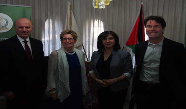  رئيسة بلدية بيت لحم تستقبل رئيسة وزراء مقاطعة ولاية أونتاريو الكندية 