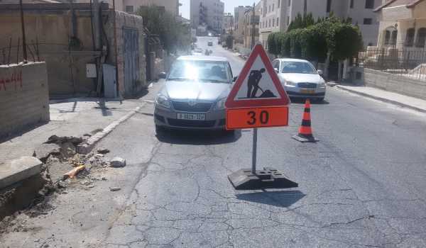 بدأ الأعمال في مشروع شارع المدخل الشمالي/ الكاريتاس