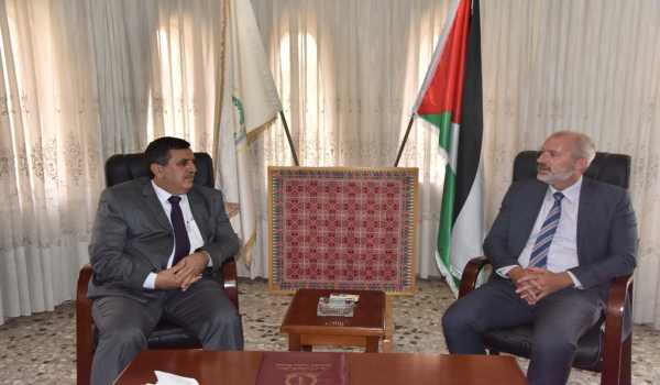 سلمان يستقبل القنصل البلجيكي العام في القدس برونو جانز 