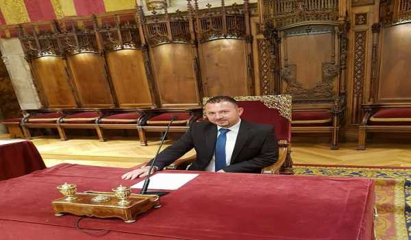  نائب رئيس بلدية بيت لحم يضع الخطوط العريضة لإتفاقية تفاهم ما بين بلدية بيت لحم وبلدية برشلونة ويقدم مقترحات لمشاريع عدة لدعم مدينة بيت لحم